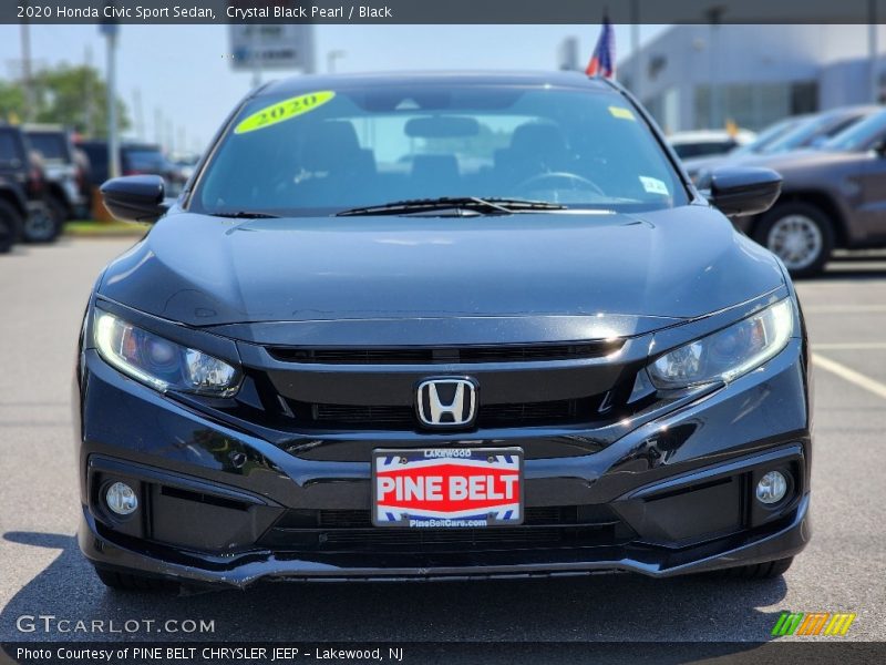 Crystal Black Pearl / Black 2020 Honda Civic Sport Sedan