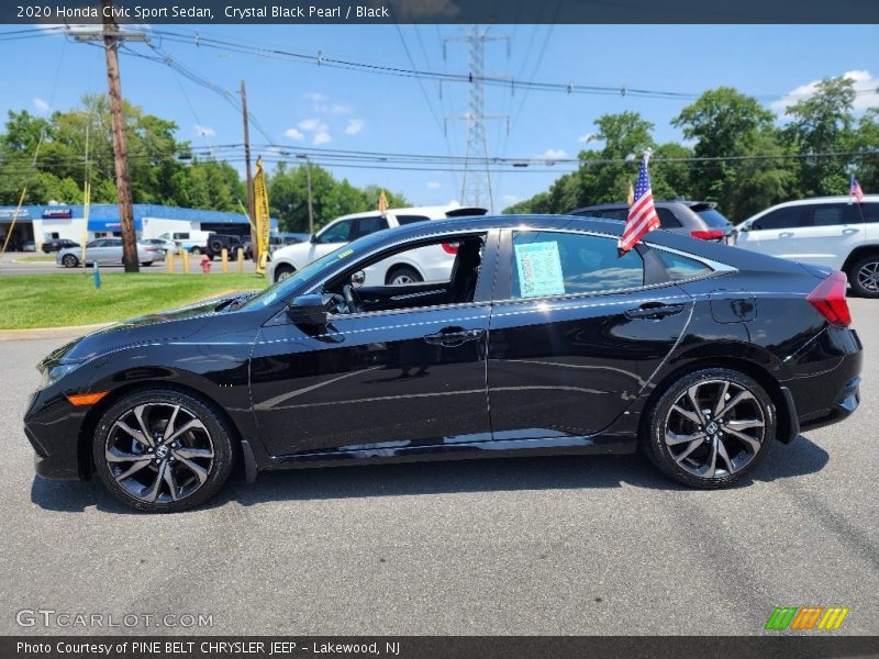  2020 Civic Sport Sedan Crystal Black Pearl