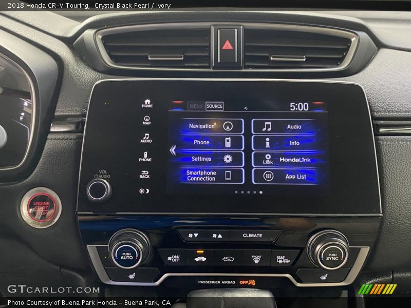 Crystal Black Pearl / Ivory 2018 Honda CR-V Touring