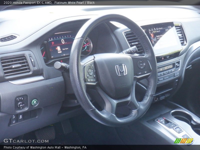 Platinum White Pearl / Black 2020 Honda Passport EX-L AWD