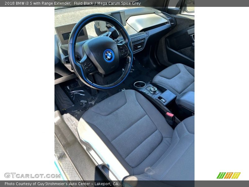 Fluid Black / Mega Carum Spice Grey 2018 BMW i3 S with Range Extender