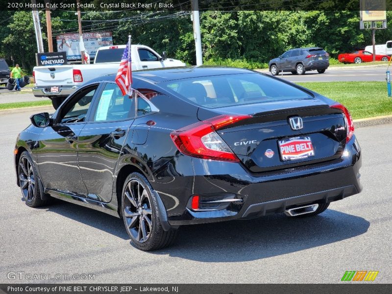  2020 Civic Sport Sedan Crystal Black Pearl