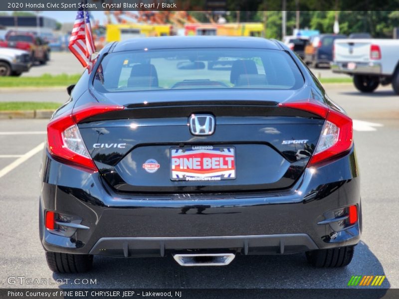 Crystal Black Pearl / Black 2020 Honda Civic Sport Sedan