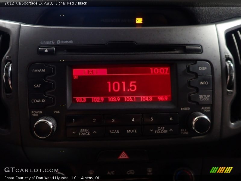 Signal Red / Black 2012 Kia Sportage LX AWD