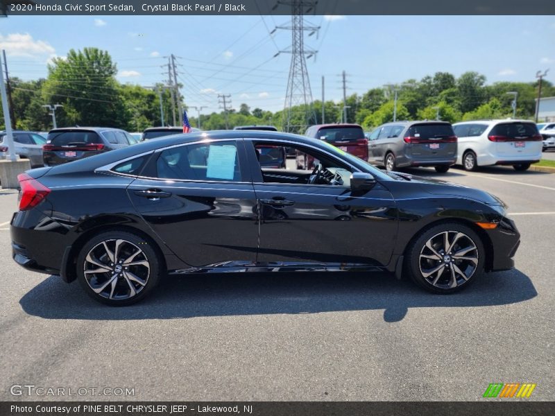  2020 Civic Sport Sedan Crystal Black Pearl