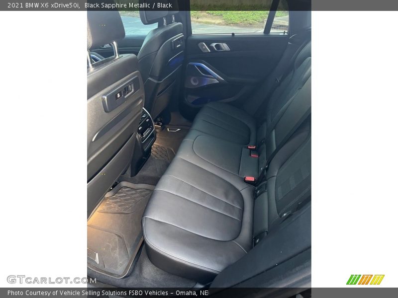 Black Sapphire Metallic / Black 2021 BMW X6 xDrive50i