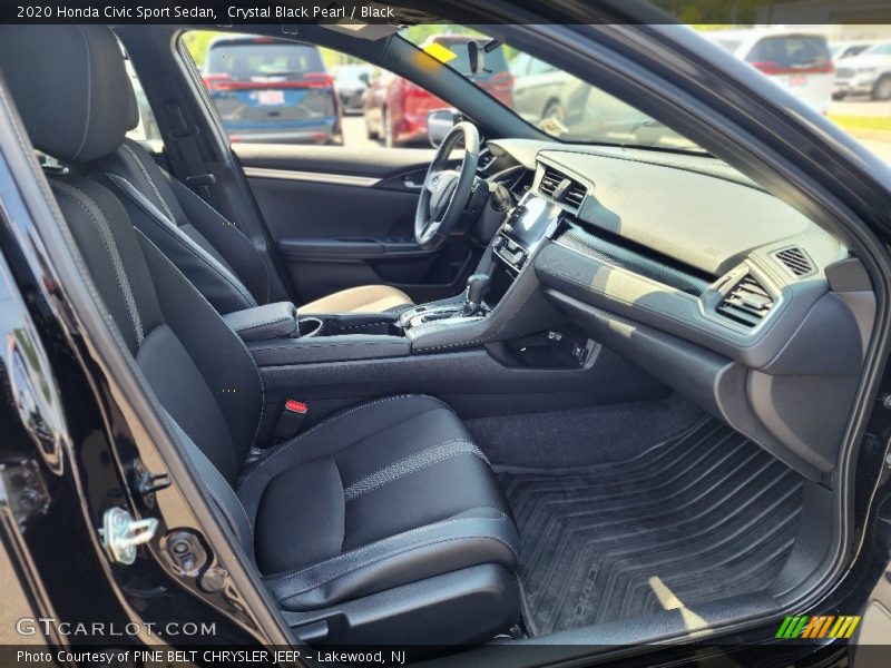 Crystal Black Pearl / Black 2020 Honda Civic Sport Sedan