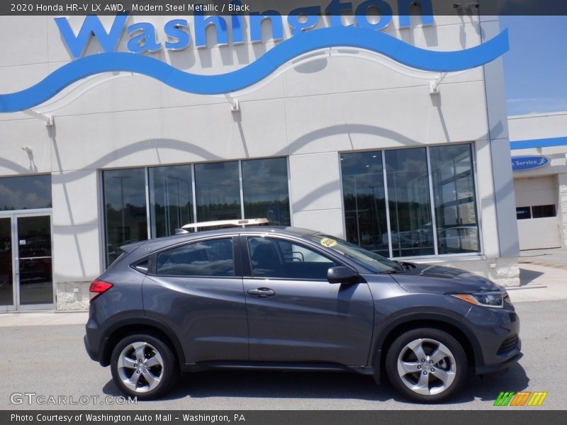 Modern Steel Metallic / Black 2020 Honda HR-V LX AWD