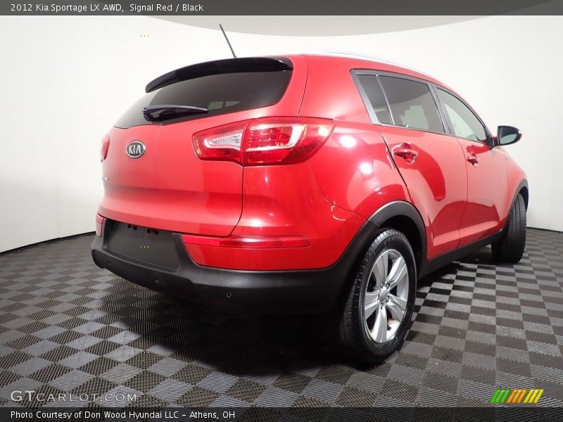 Signal Red / Black 2012 Kia Sportage LX AWD