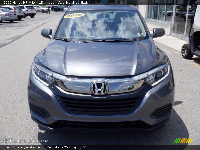Modern Steel Metallic / Black 2020 Honda HR-V LX AWD