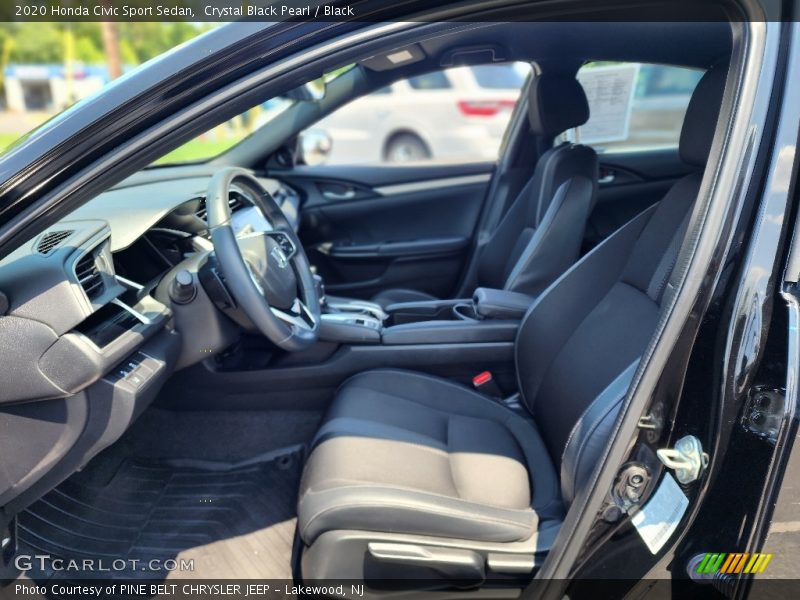 Crystal Black Pearl / Black 2020 Honda Civic Sport Sedan