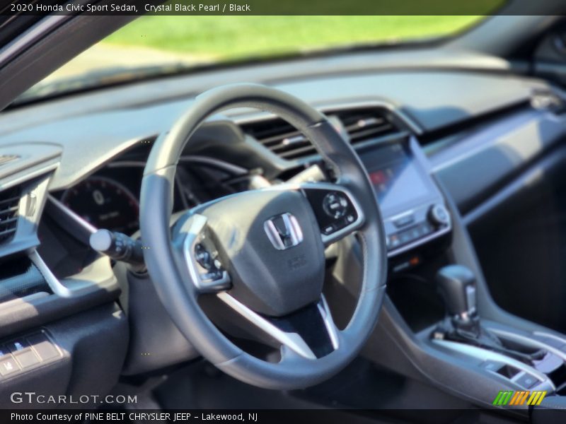 Crystal Black Pearl / Black 2020 Honda Civic Sport Sedan