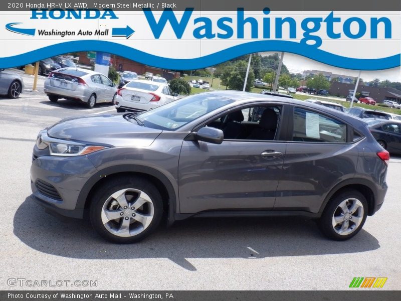 Modern Steel Metallic / Black 2020 Honda HR-V LX AWD