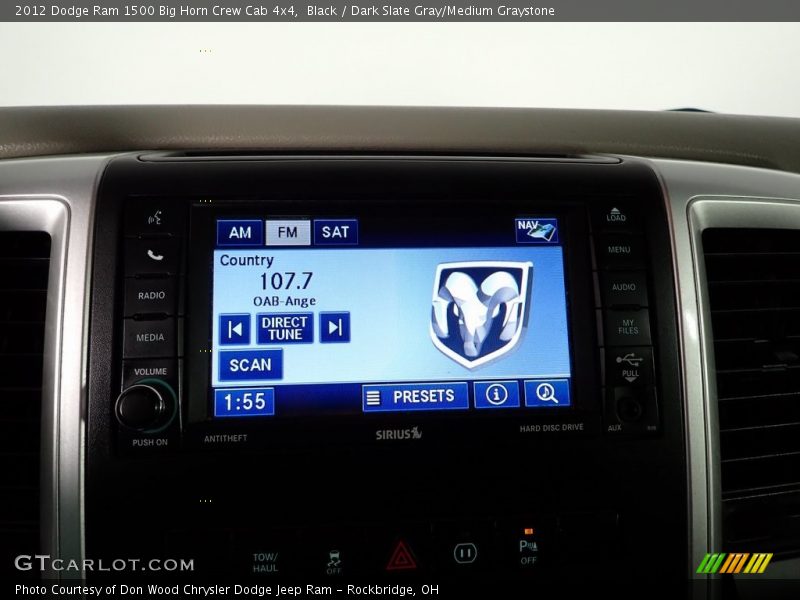 Black / Dark Slate Gray/Medium Graystone 2012 Dodge Ram 1500 Big Horn Crew Cab 4x4