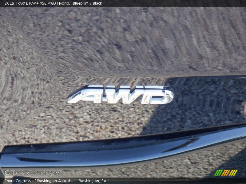 Blueprint / Black 2019 Toyota RAV4 XSE AWD Hybrid