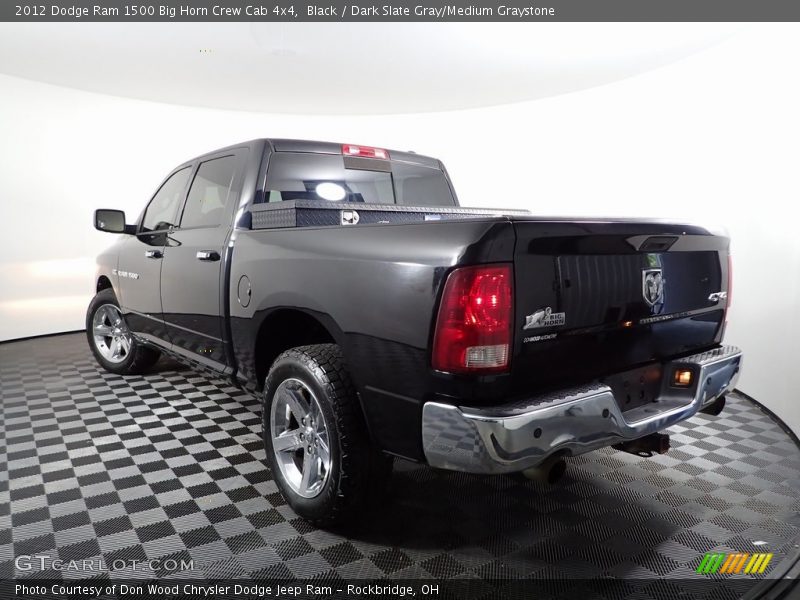 Black / Dark Slate Gray/Medium Graystone 2012 Dodge Ram 1500 Big Horn Crew Cab 4x4