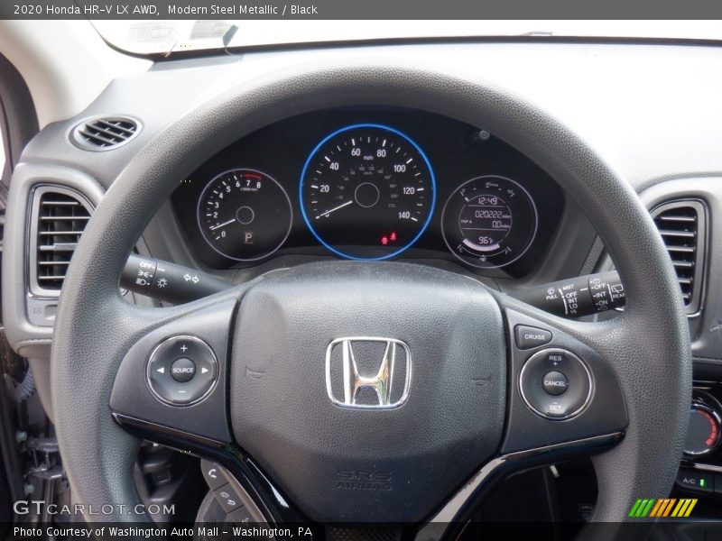 Modern Steel Metallic / Black 2020 Honda HR-V LX AWD