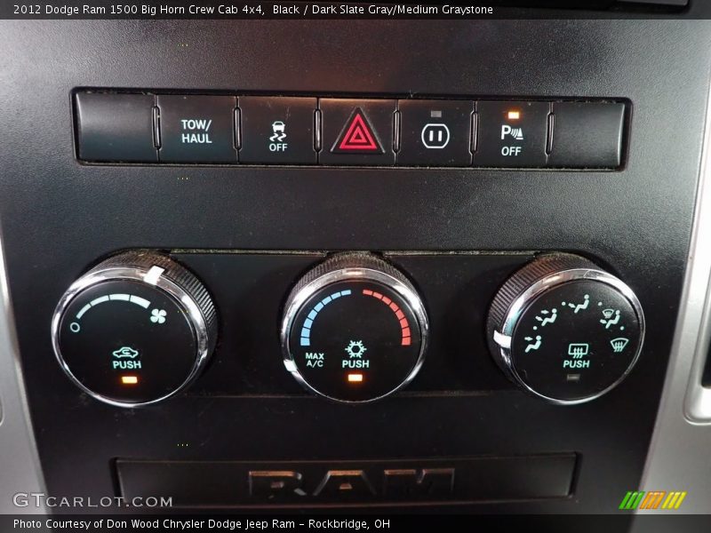 Black / Dark Slate Gray/Medium Graystone 2012 Dodge Ram 1500 Big Horn Crew Cab 4x4