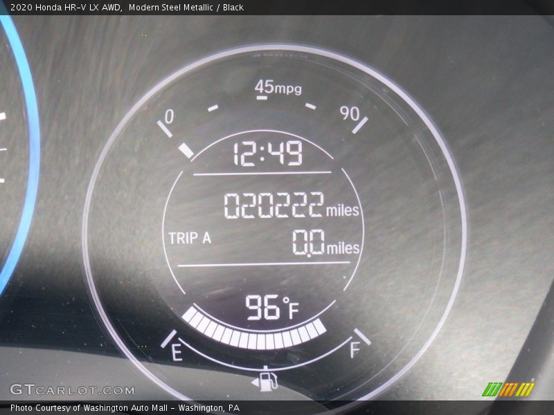 Modern Steel Metallic / Black 2020 Honda HR-V LX AWD