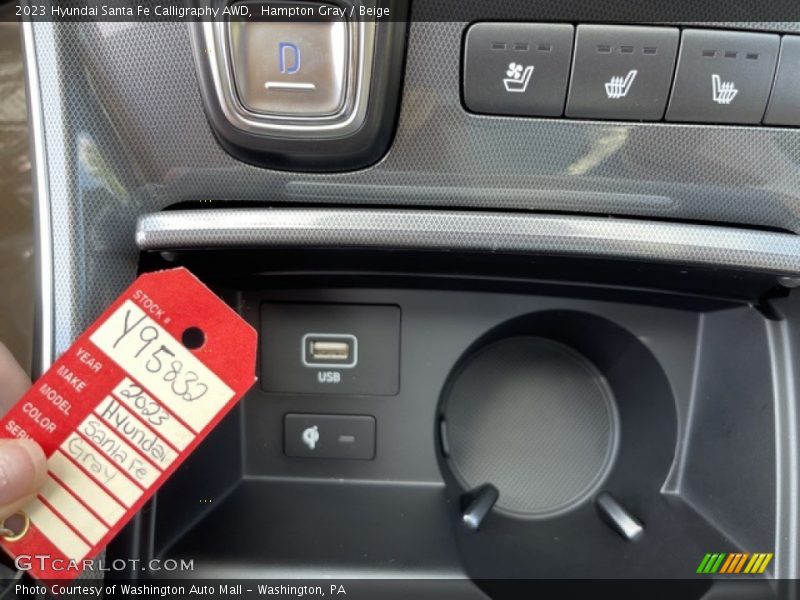 Hampton Gray / Beige 2023 Hyundai Santa Fe Calligraphy AWD