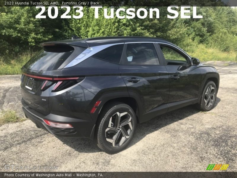 Portofino Gray / Black 2023 Hyundai Tucson SEL AWD