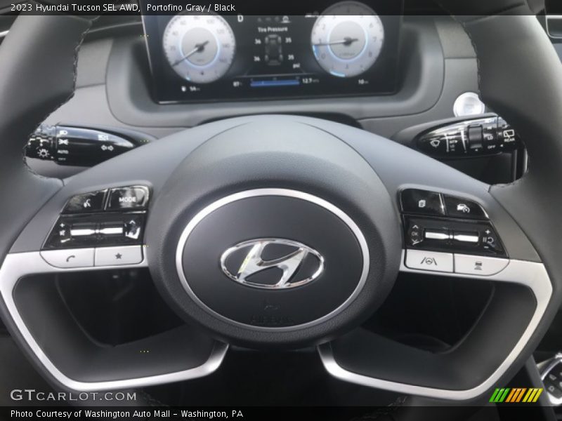 Portofino Gray / Black 2023 Hyundai Tucson SEL AWD