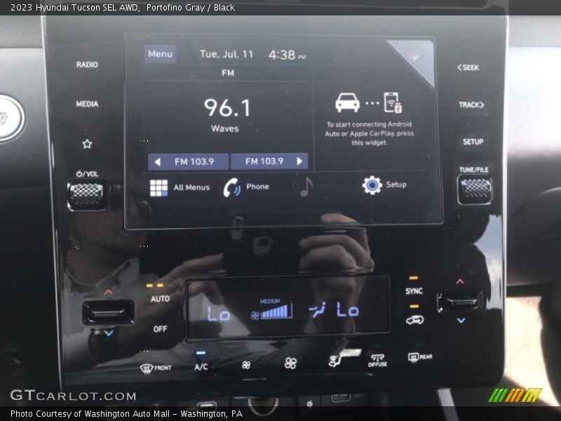 Portofino Gray / Black 2023 Hyundai Tucson SEL AWD