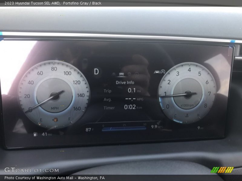 Portofino Gray / Black 2023 Hyundai Tucson SEL AWD