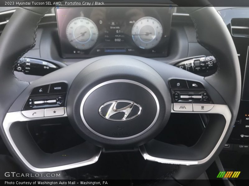 Portofino Gray / Black 2023 Hyundai Tucson SEL AWD