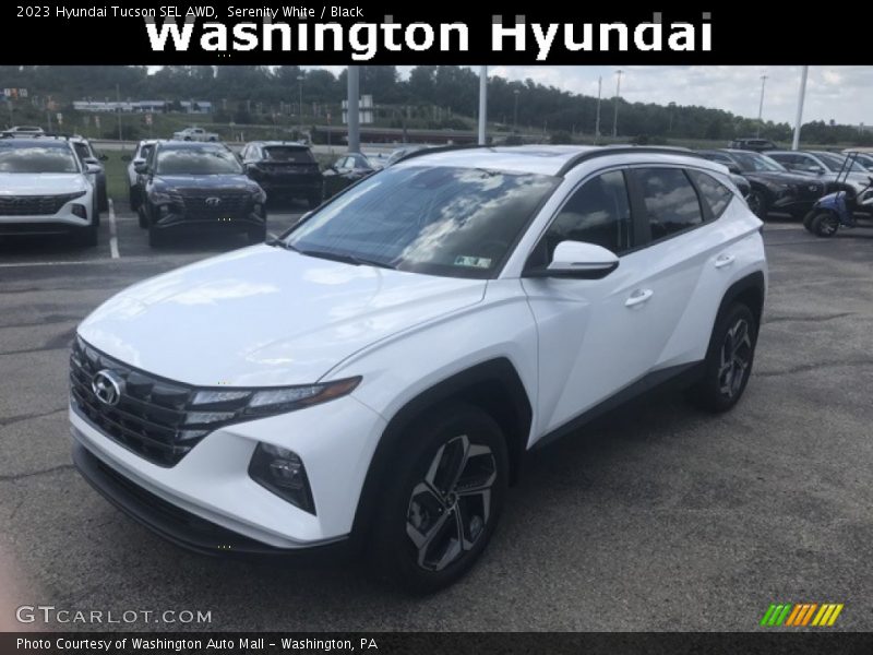 Serenity White / Black 2023 Hyundai Tucson SEL AWD
