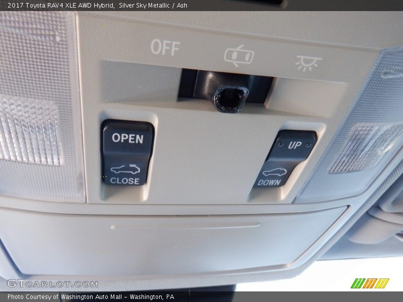 Silver Sky Metallic / Ash 2017 Toyota RAV4 XLE AWD Hybrid