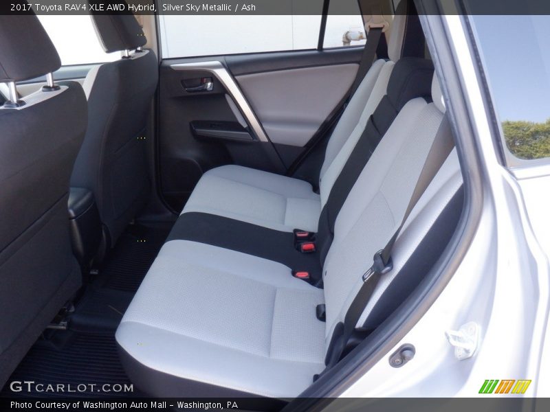 Silver Sky Metallic / Ash 2017 Toyota RAV4 XLE AWD Hybrid