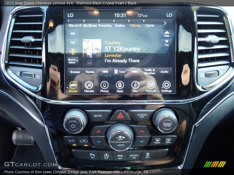 Controls of 2020 Grand Cherokee Limited 4x4
