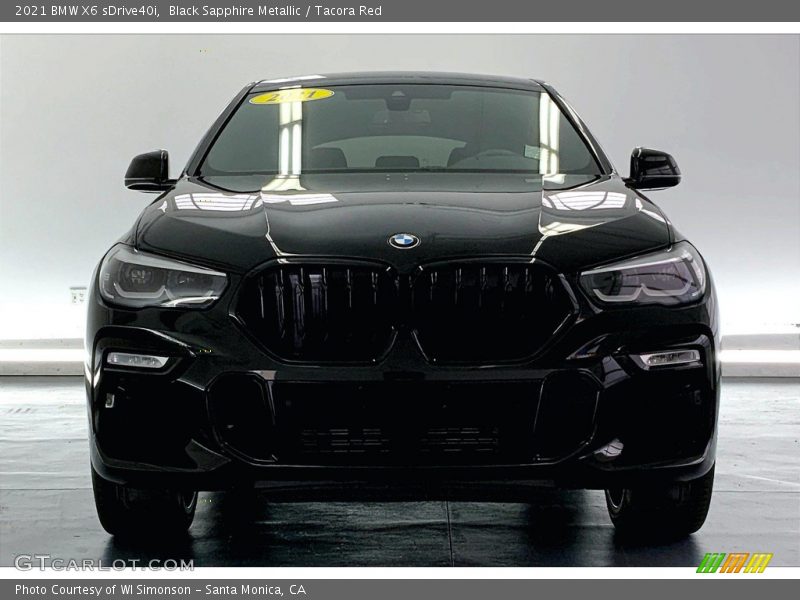 Black Sapphire Metallic / Tacora Red 2021 BMW X6 sDrive40i
