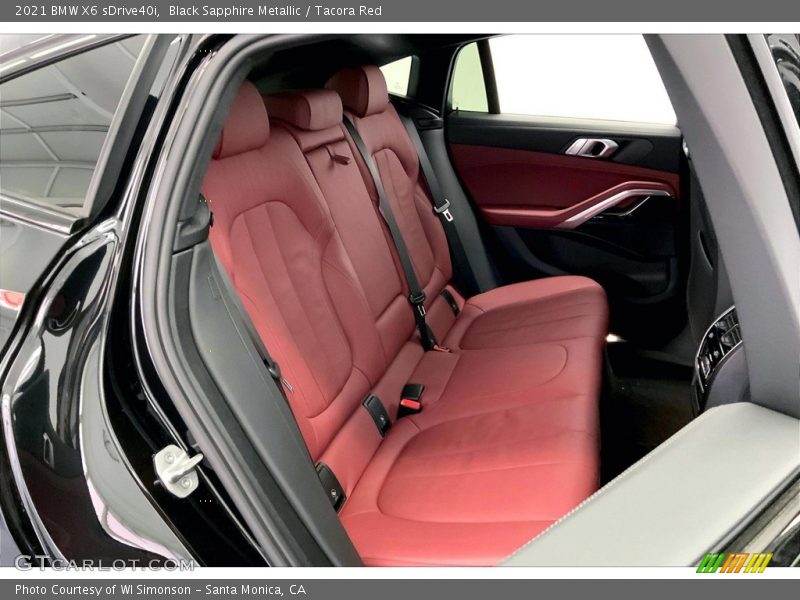 Rear Seat of 2021 X6 sDrive40i
