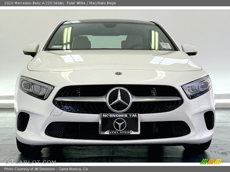 Polar White / Macchiato Beige 2020 Mercedes-Benz A 220 Sedan