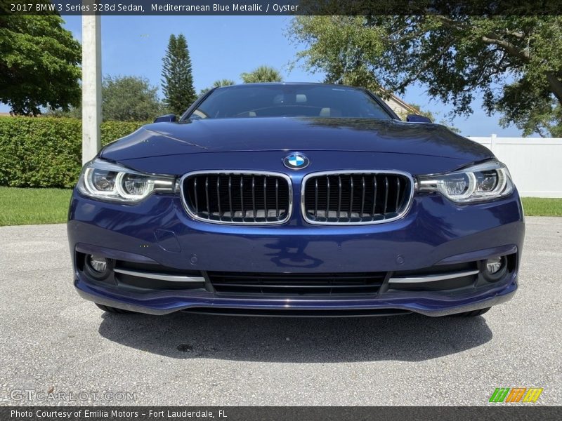 Mediterranean Blue Metallic / Oyster 2017 BMW 3 Series 328d Sedan