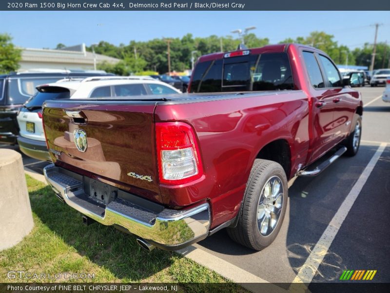 Delmonico Red Pearl / Black/Diesel Gray 2020 Ram 1500 Big Horn Crew Cab 4x4