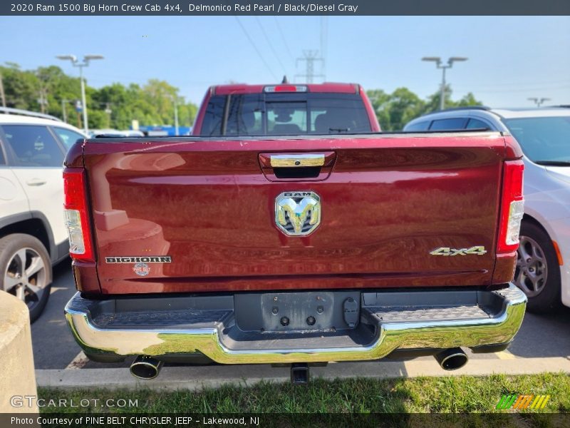 Delmonico Red Pearl / Black/Diesel Gray 2020 Ram 1500 Big Horn Crew Cab 4x4