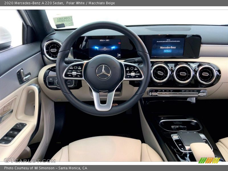 Polar White / Macchiato Beige 2020 Mercedes-Benz A 220 Sedan