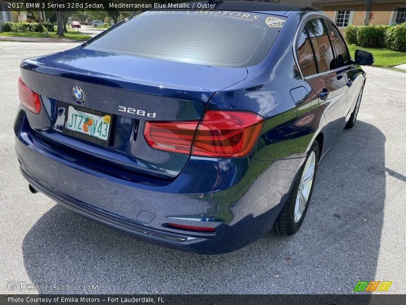 Mediterranean Blue Metallic / Oyster 2017 BMW 3 Series 328d Sedan