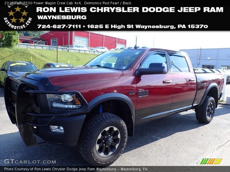 Delmonico Red Pearl / Black 2018 Ram 2500 Power Wagon Crew Cab 4x4