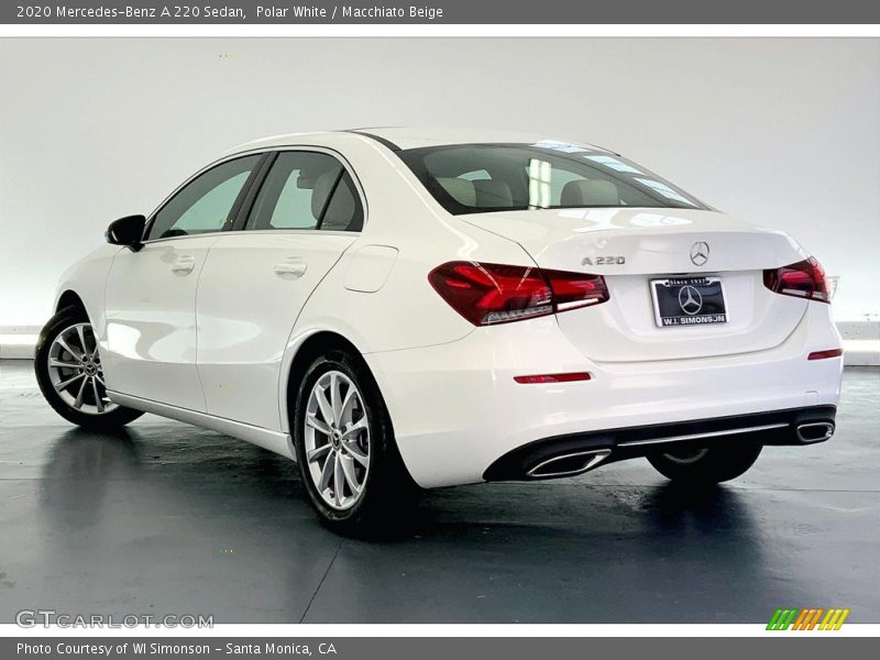 Polar White / Macchiato Beige 2020 Mercedes-Benz A 220 Sedan