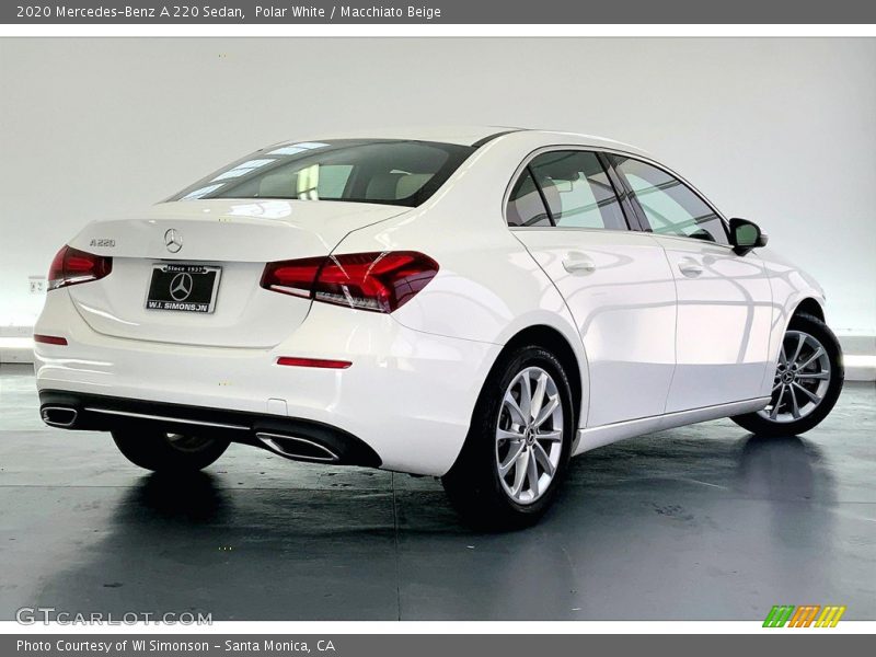 Polar White / Macchiato Beige 2020 Mercedes-Benz A 220 Sedan