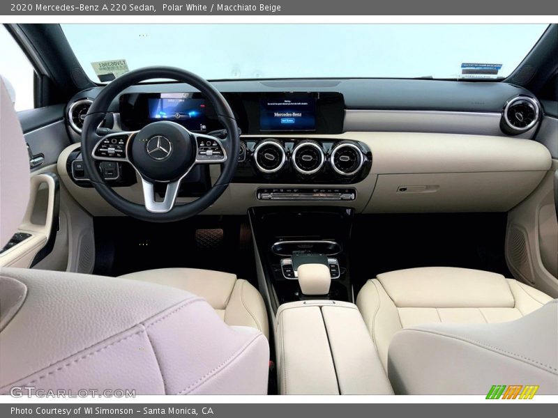 Polar White / Macchiato Beige 2020 Mercedes-Benz A 220 Sedan