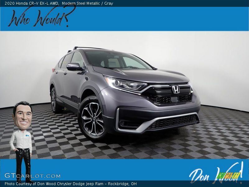 Modern Steel Metallic / Gray 2020 Honda CR-V EX-L AWD
