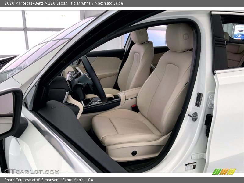 Polar White / Macchiato Beige 2020 Mercedes-Benz A 220 Sedan