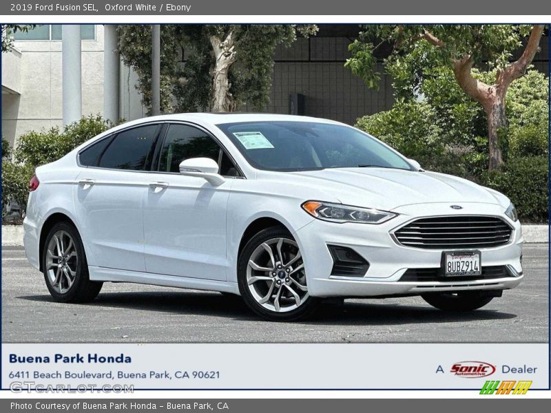 Oxford White / Ebony 2019 Ford Fusion SEL