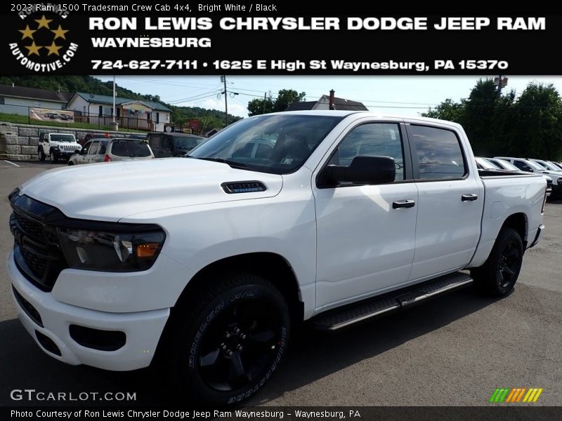 Bright White / Black 2023 Ram 1500 Tradesman Crew Cab 4x4