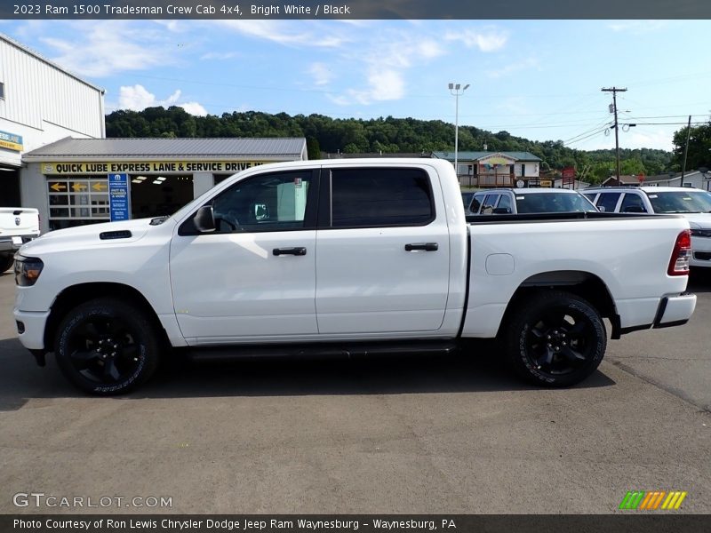 Bright White / Black 2023 Ram 1500 Tradesman Crew Cab 4x4